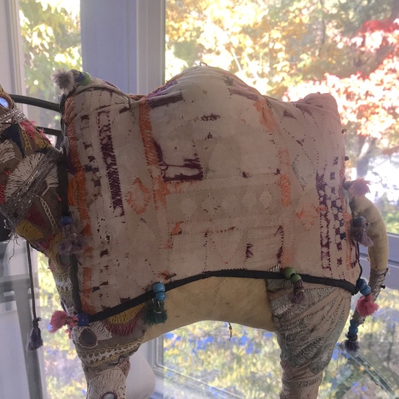 VTG Large Rajasthani Fabric Camel Made in India - Picture 7 of 9